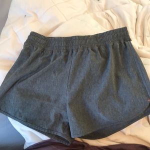 Gray athletic shorts